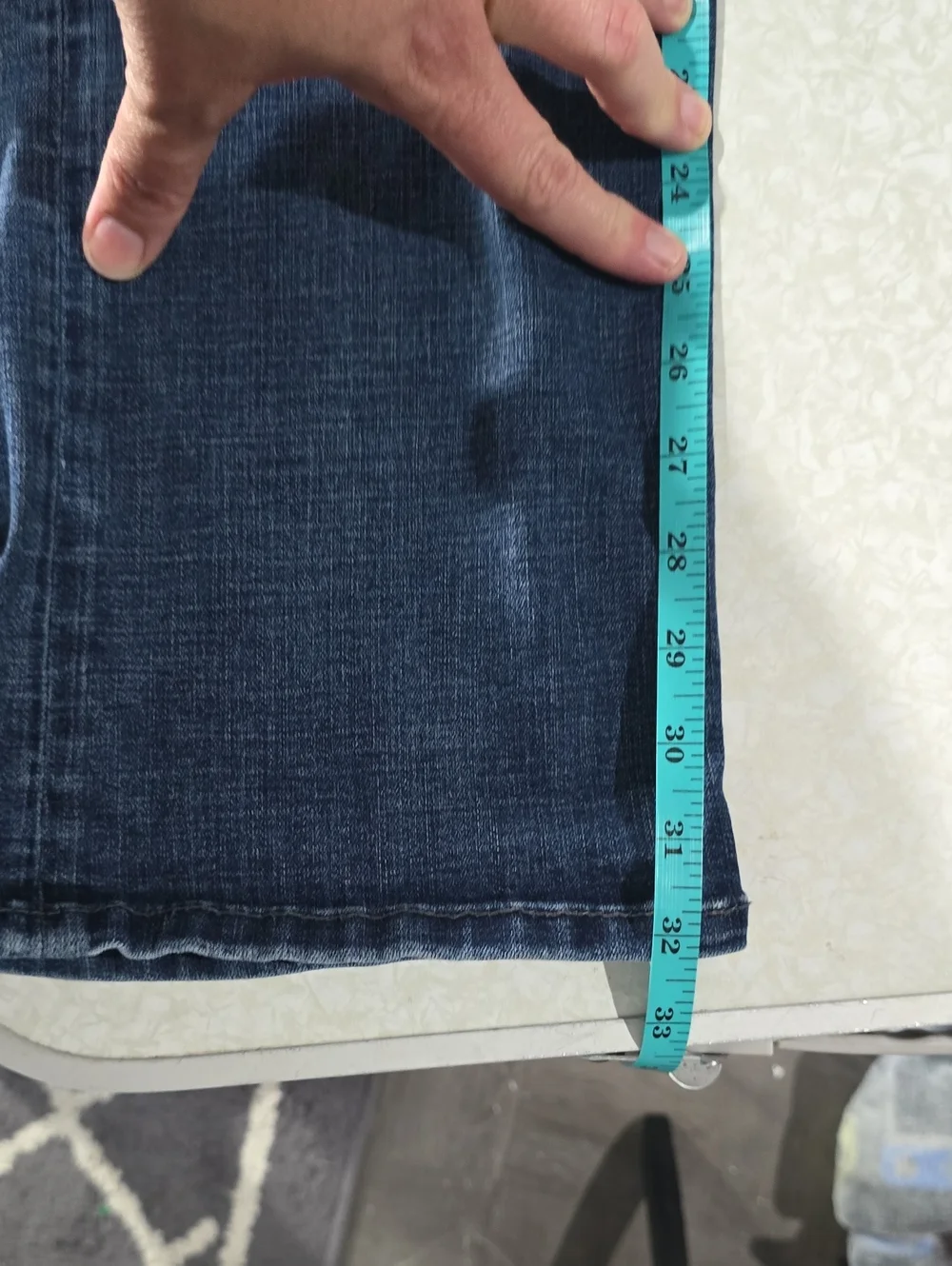 BKE Men's Straight Jeans in Dark Blue Wash Size‎ 33 X 34